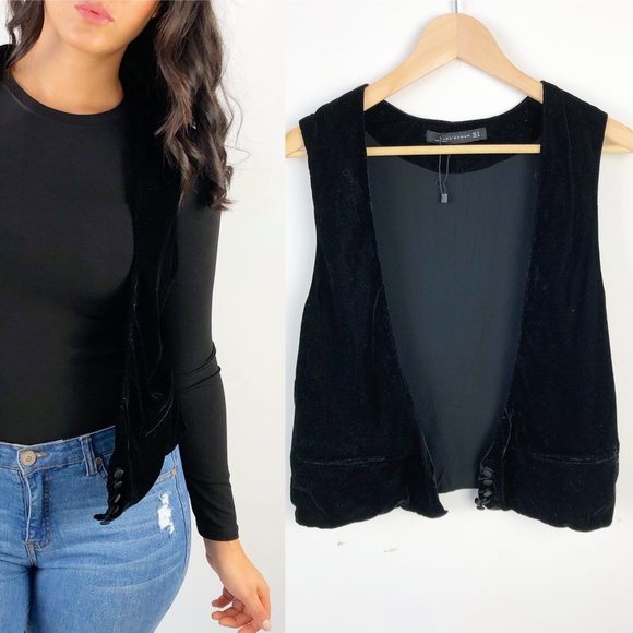 Zara Jackets & Blazers - Zara Velvet Vest